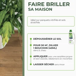 Nettoyant concentré pour parquets et sols stratifiés