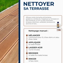 Nettoyant concentré pour terrasses en bois et composite