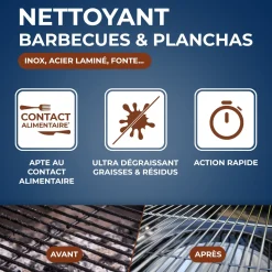 Nettoyant dégraissant pour plancha et barbecue