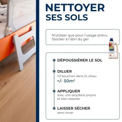 Nettoyant doux pour parquets et sols stratifiés