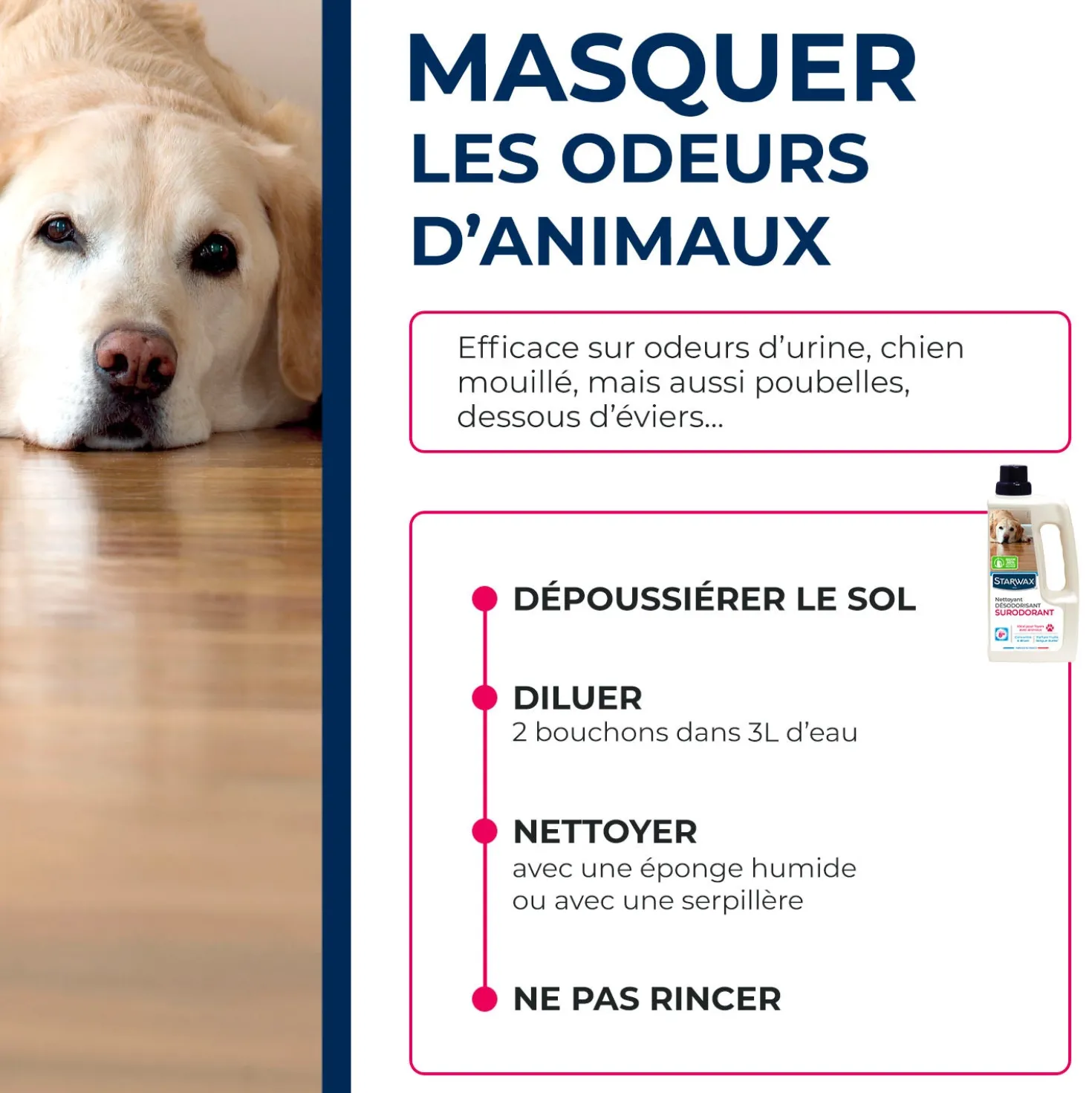 Nettoyant désodorisant surodorant