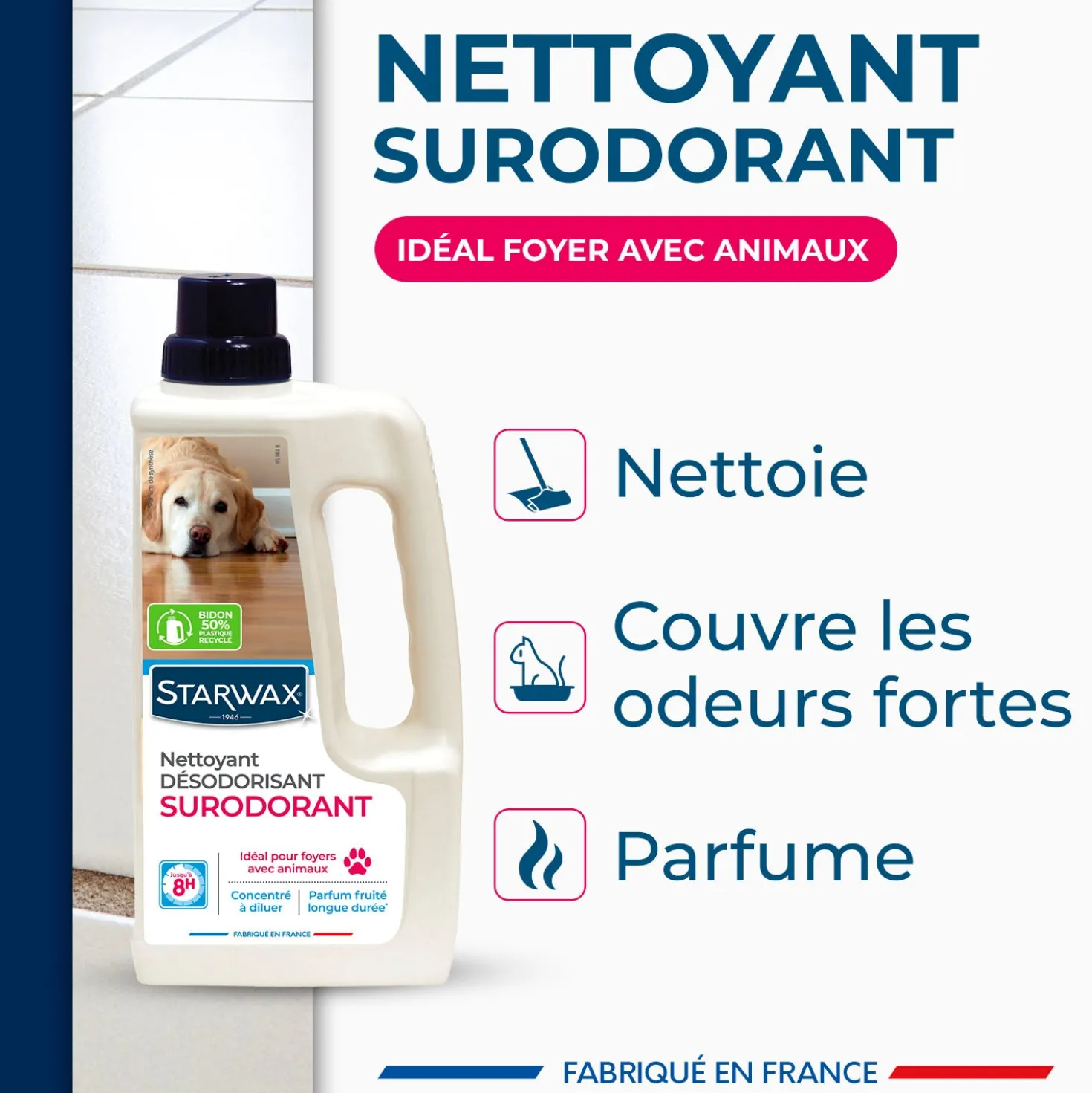 Nettoyant désodorisant surodorant