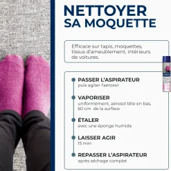 Nettoyant express pour tapis et moquettes