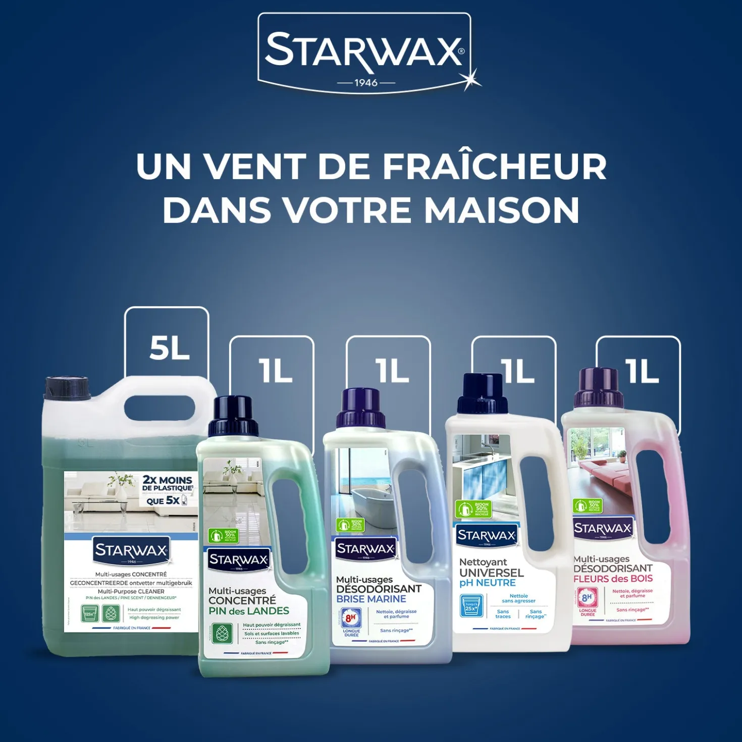 Nettoyant multi-usages concentré parfum pin des landes