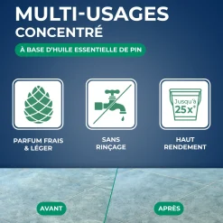 Nettoyant multi-usages concentré parfum pin des landes