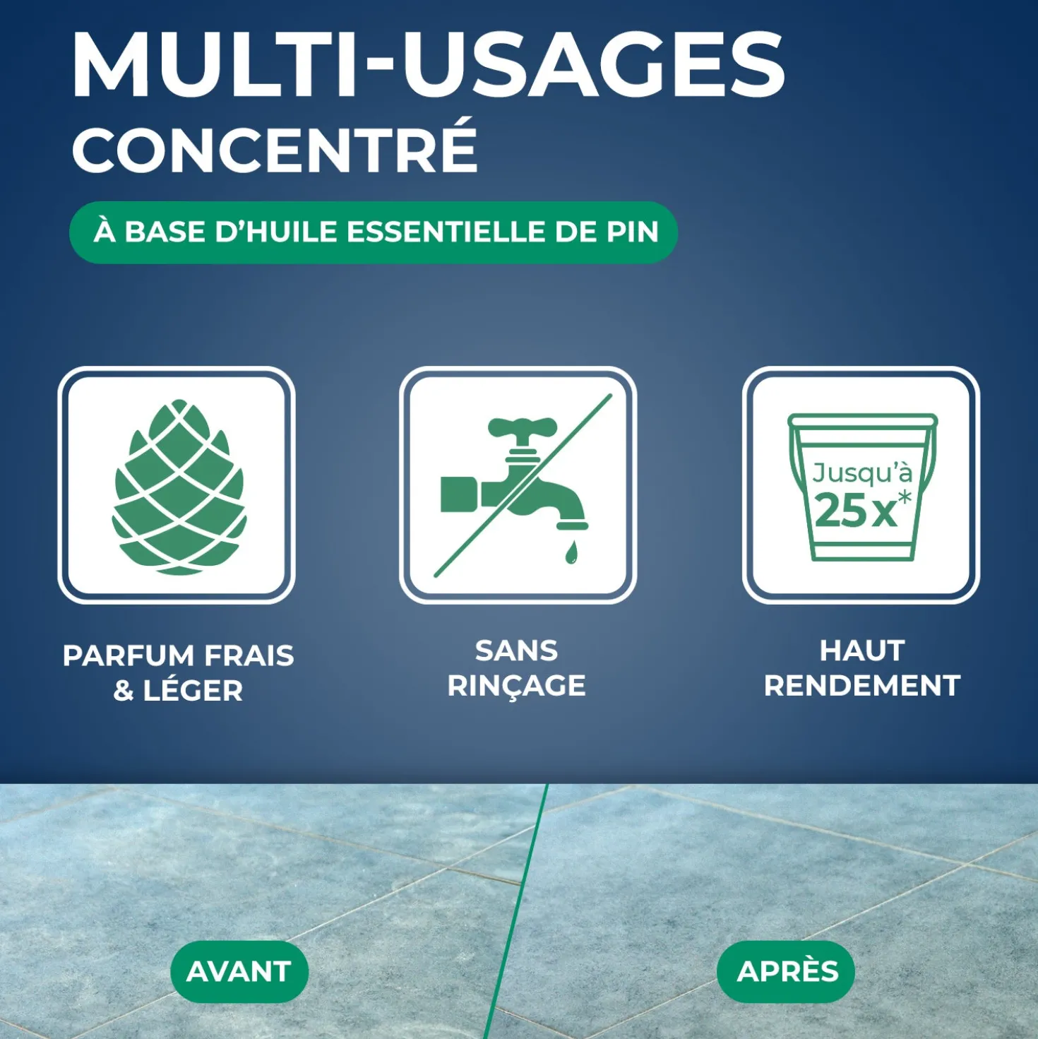 Nettoyant multi-usages concentré parfum pin des landes