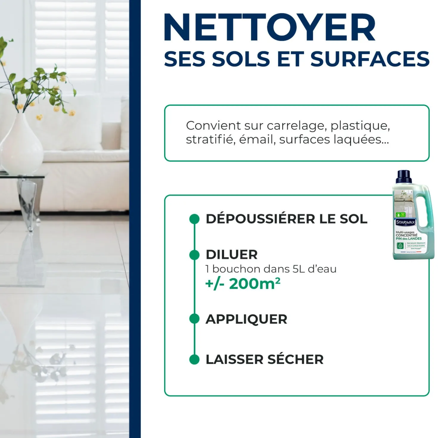 Nettoyant multi-usages concentré parfum pin des landes