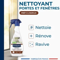Nettoyant portes et fenêtres prêt à l'emploi