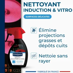 Nettoyant quotidien pour vitrocéramique et induction