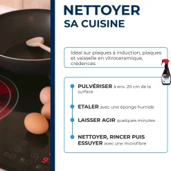 Nettoyant quotidien pour vitrocéramique et induction