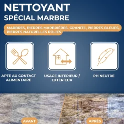 Nettoyant raviveur pour marbre et pierres naturelles