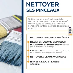 Nettoyant rénovateur pinceaux, rouleaux et outils 1L