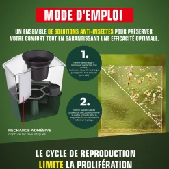 Pack de 10 recharges adhésives pour Pièges anti-ponte moustiques