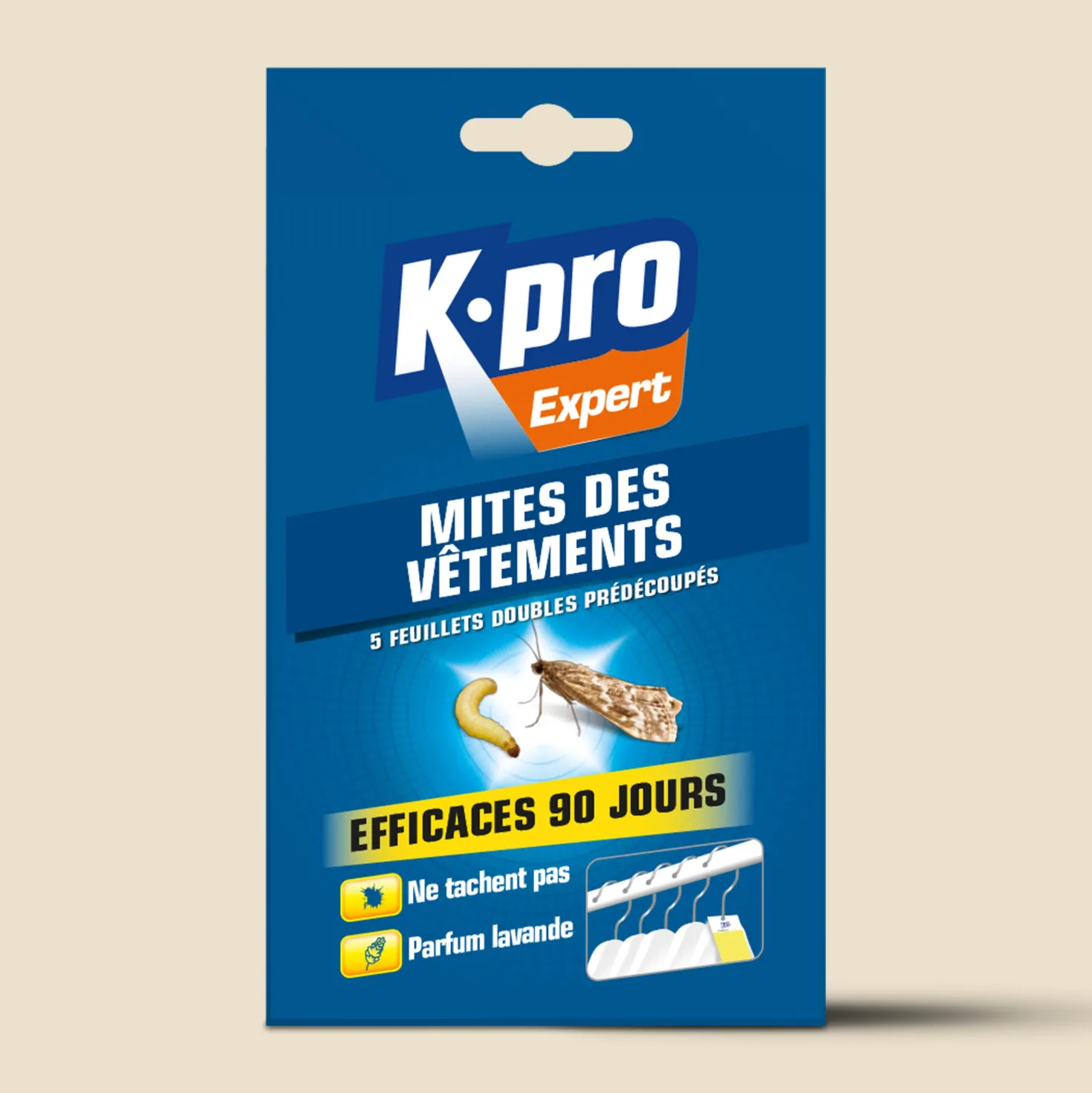 Papier anti-mites des vêtements