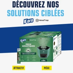 Piège électrique à moustiques et moustiques tigres+ 1 seringue d'attractif