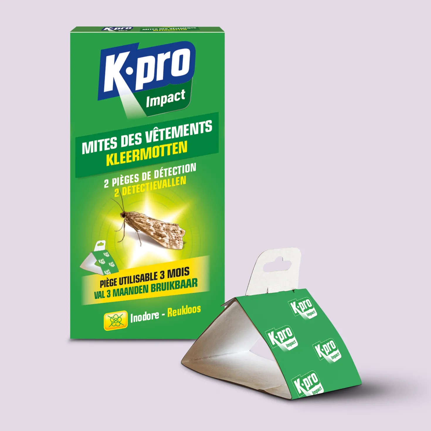 Pièges de détection des mites des vêtements