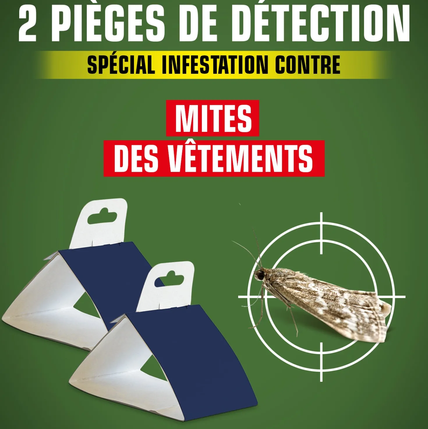 Pièges de détection des mites des vêtements