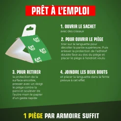 Pièges de détection des mites des vêtements