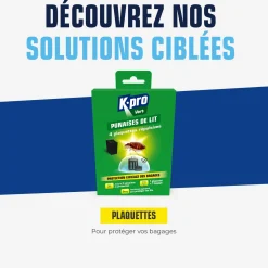 Plaquettes punaises de lit