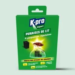 Plaquettes punaises de lit