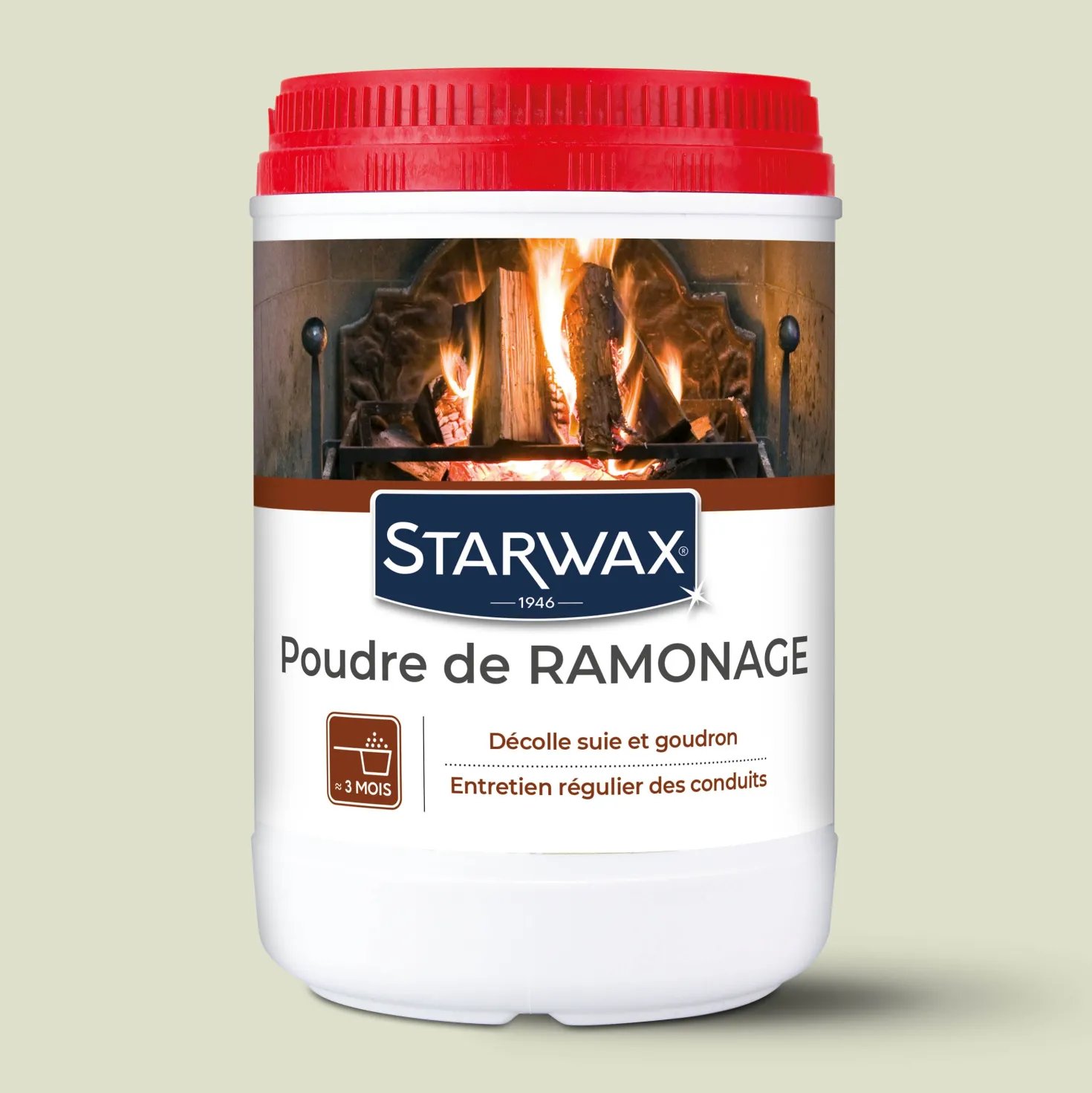 Poudre de ramonage pour poêle et cheminée