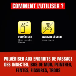 Pulvérisateur cafards et araignées