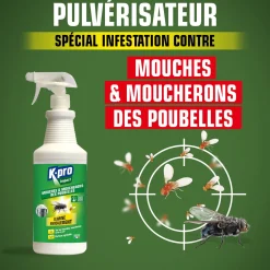 Pulvérisateur mouches des poubelles
