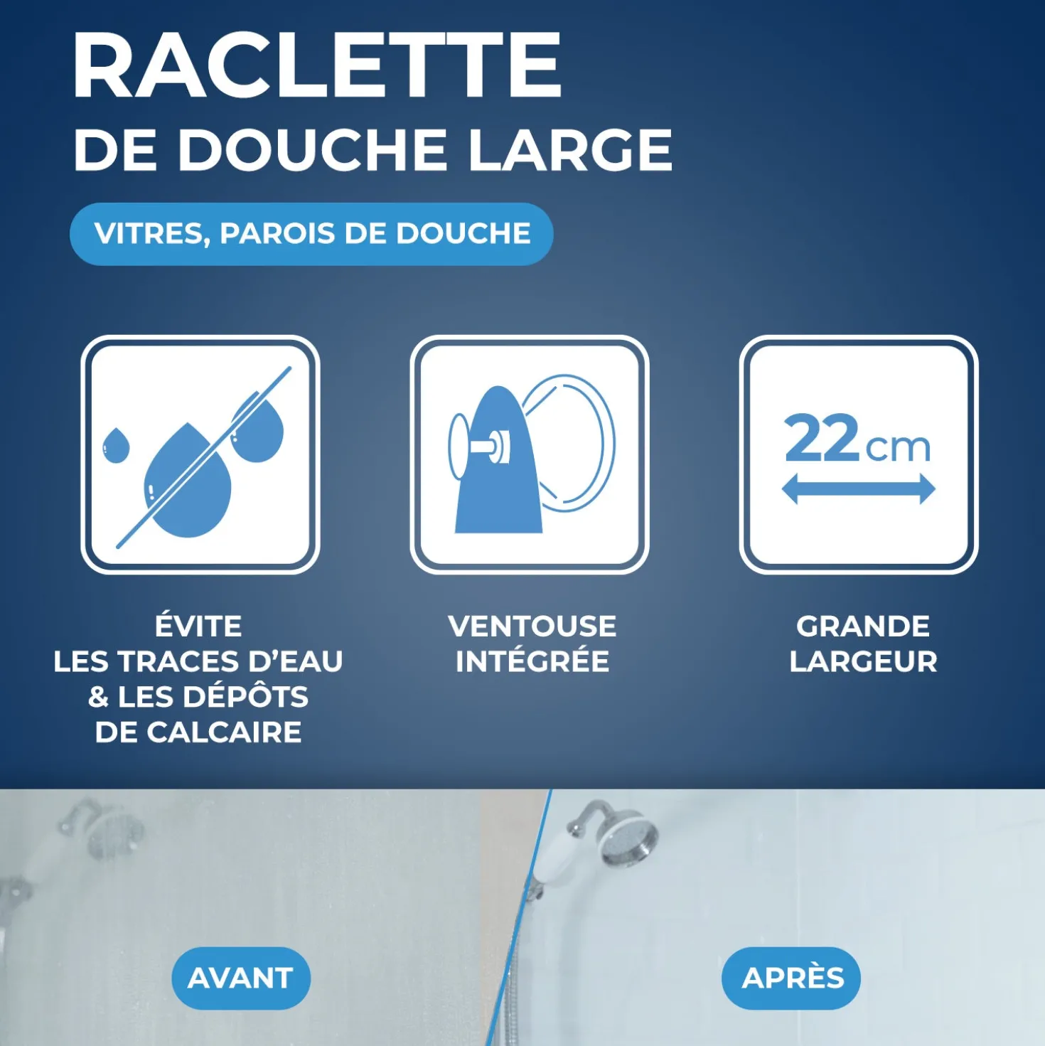 Raclette de douche
