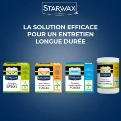Ré-activateur longue durée pour fosses septiques