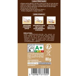 Rebouche imperfections -Pâte à bois naturel