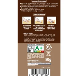 Rebouche imperfections -Pâte à bois naturel