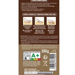 Rebouche imperfections -Pâte à bois naturel