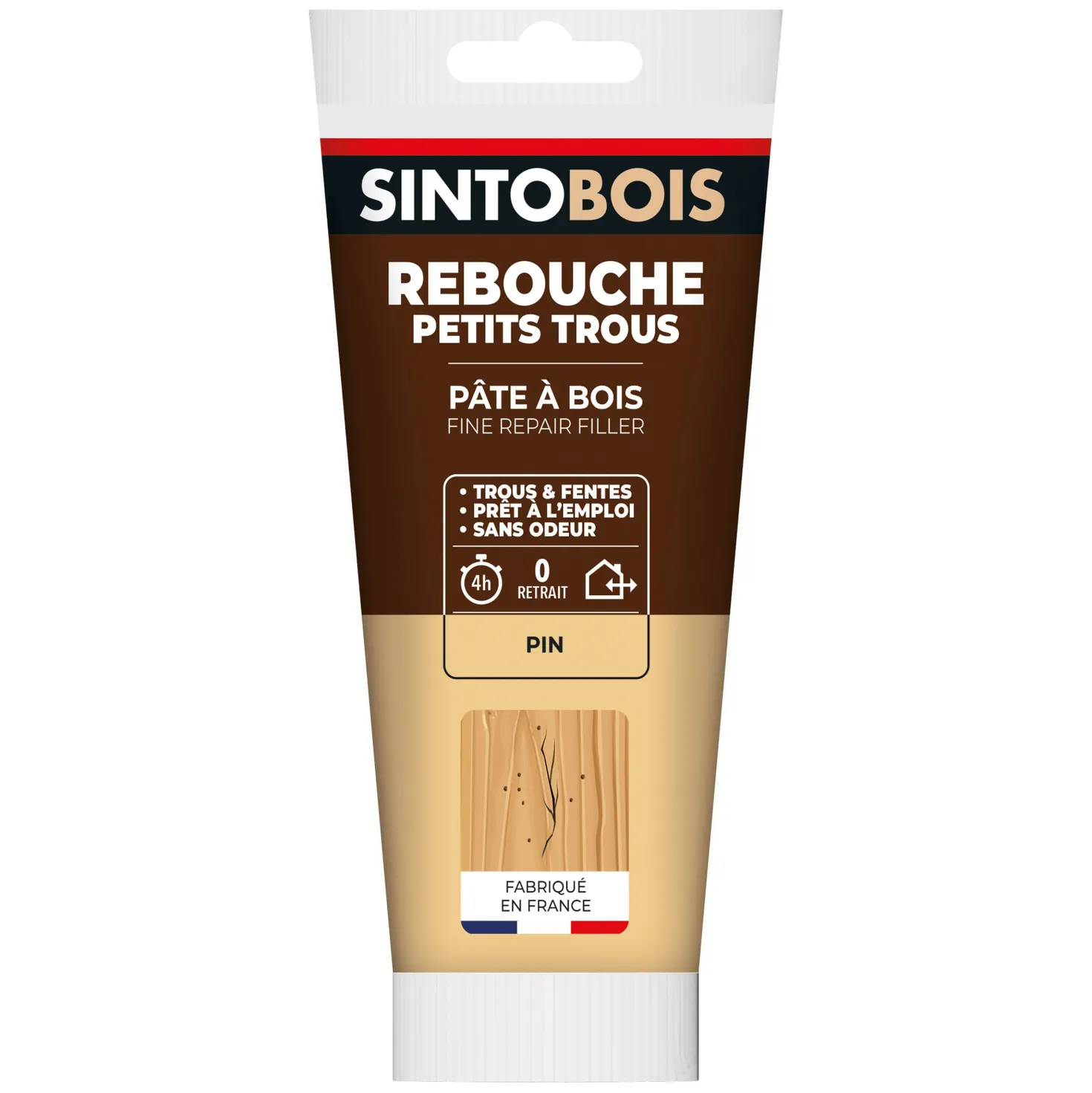 Rebouche imperfections -Pâte à bois naturel