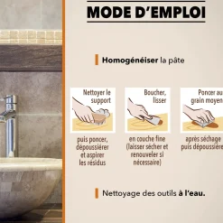 Rebouche sols et murs - enduit de rebouchage