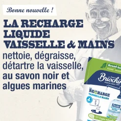 Recharge Liquide Vaisselle Mains Savon noir & Algues Marines grand format