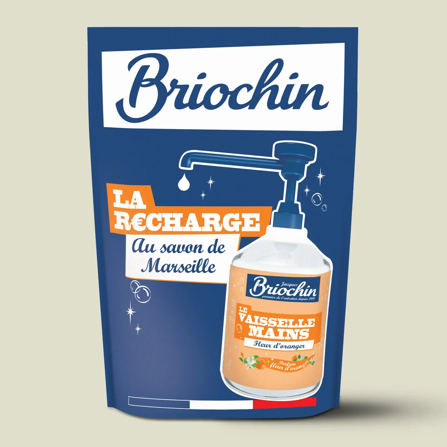Recharge liquide Vaisselle Mains Savon liquide de Marseille