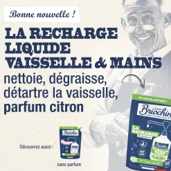 Recharge Liquide Vaisselle Mains Bicarbonate de soude & Citron vert