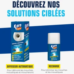 Recharge pour diffuseur automatique mouches moustiques
