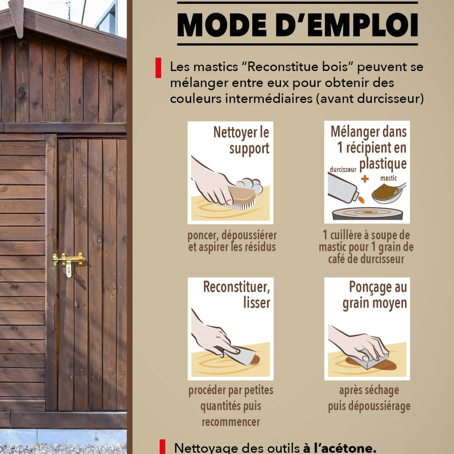 Reconstitue angles et gros trous