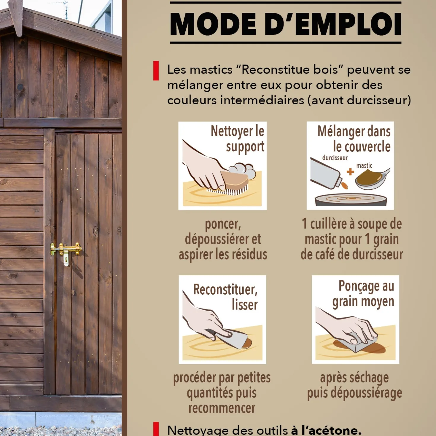 Reconstitue angles et gros trous