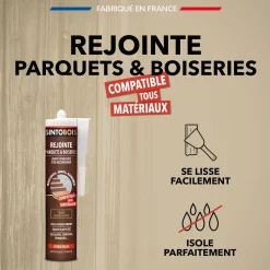 Rejointe parquets et boiseries - Etanchéité et raccordement