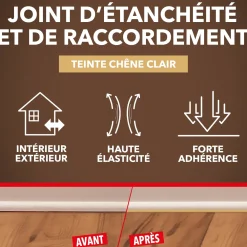 Rejointe parquets et boiseries - Etanchéité et raccordement