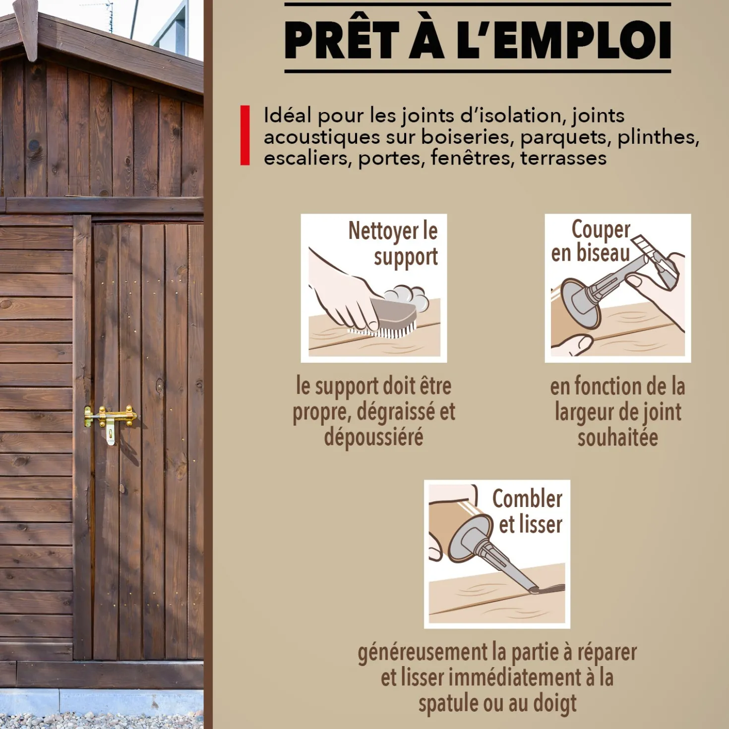 Rejointe parquets et boiseries - Etanchéité et raccordement