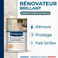 Rénovateur brillant protecteur pour marbres et pierres naturelles