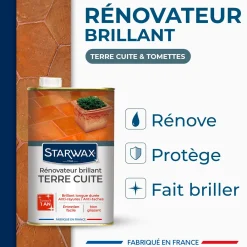 Rénovateur brillant protecteur pour tomettes et terres cuites 1L incolore