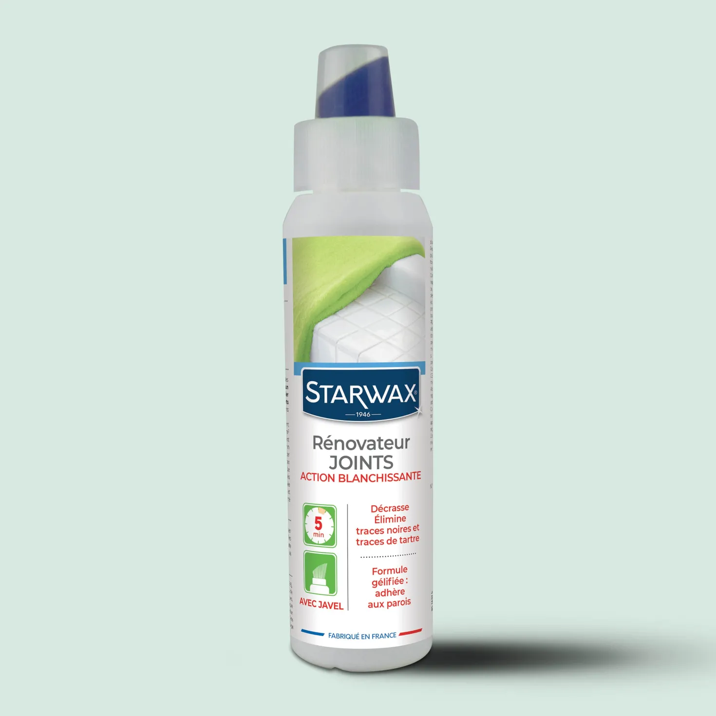 Rénovateur joints - action blanchissante avec Javel - Gel avec brosse intégrée