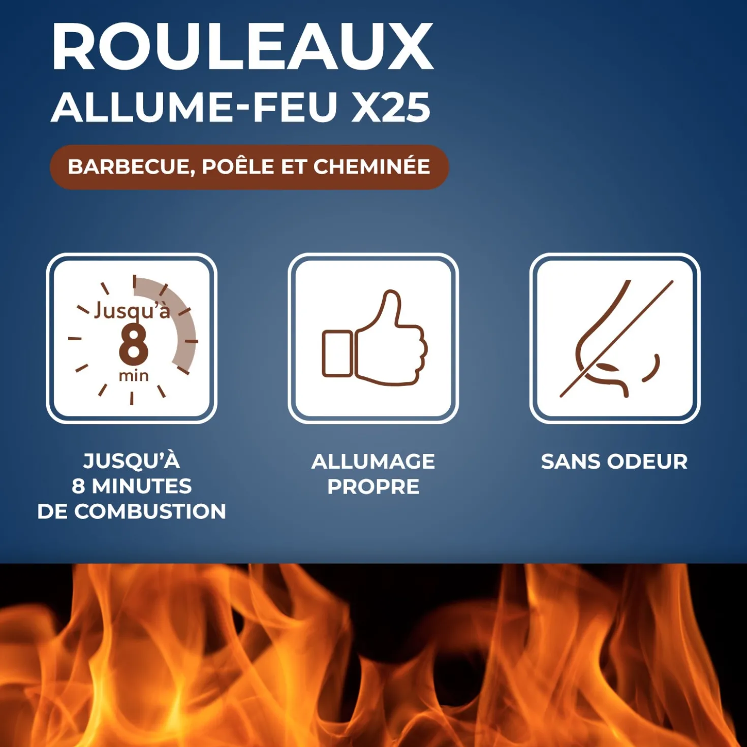 Rouleaux allume feu FSC®