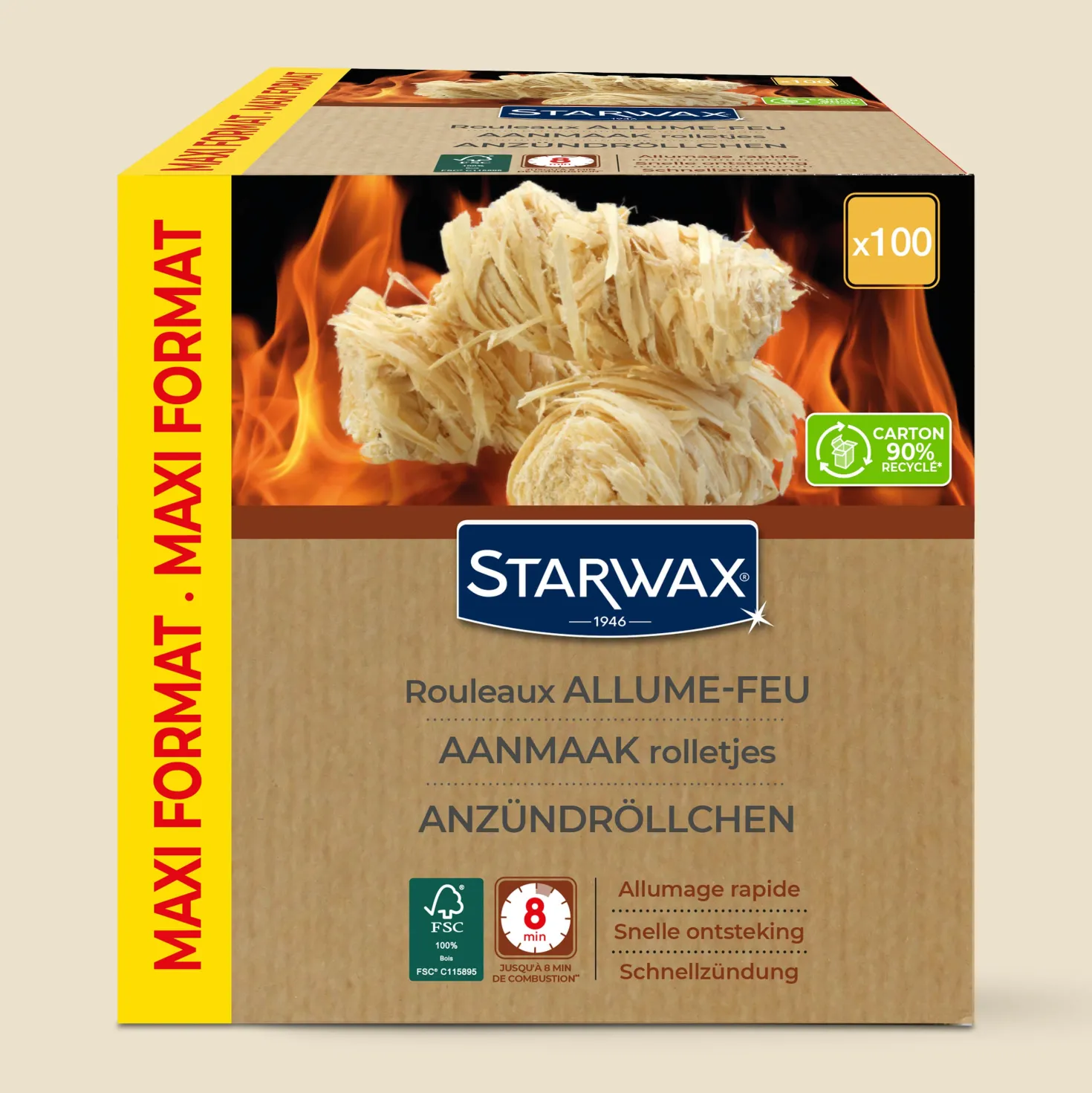 Rouleaux allume feu FSC®