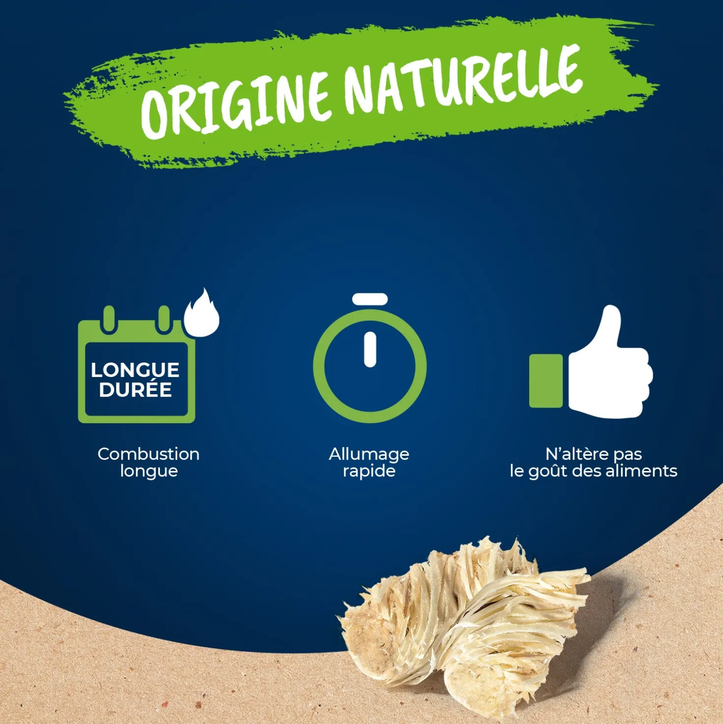 50 rouleaux allume-feu 100% naturels FSC®
