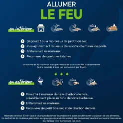 50 rouleaux allume-feu 100% naturels FSC®